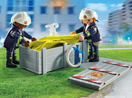 PLAYMOBIL ACTION HEROES Õhkpadjaga tuletõrjuja 71465