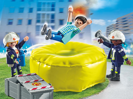 PLAYMOBIL ACTION HEROES Õhkpadjaga tuletõrjuja 71465