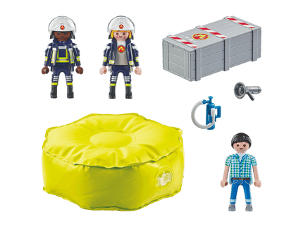 PLAYMOBIL ACTION HEROES Õhkpadjaga tuletõrjuja 71465
