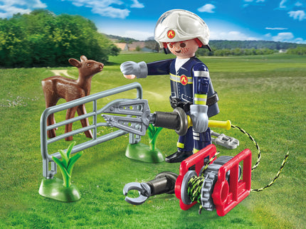 PLAYMOBIL ACTION HEROES Tulekustutusmissioon loomade päästmine 71467