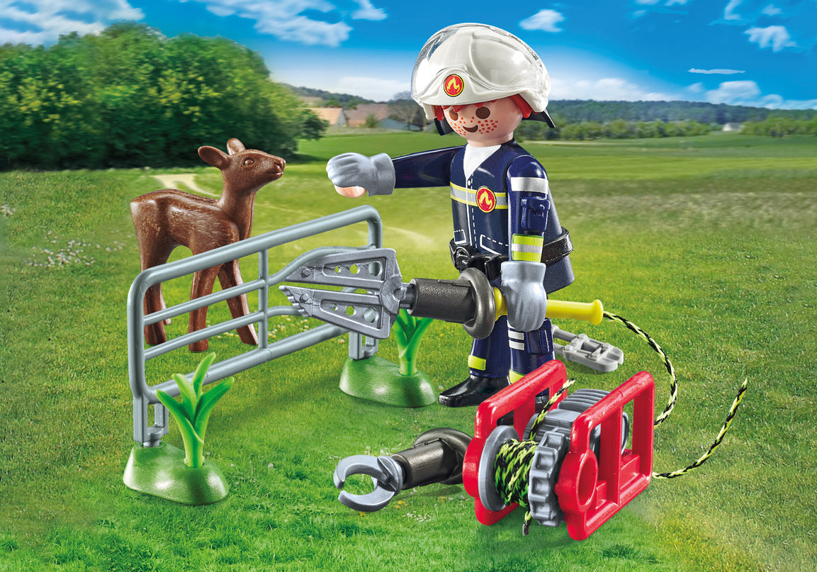 PLAYMOBIL ACTION HEROES Tulekustutusmissioon loomade päästmine 71467