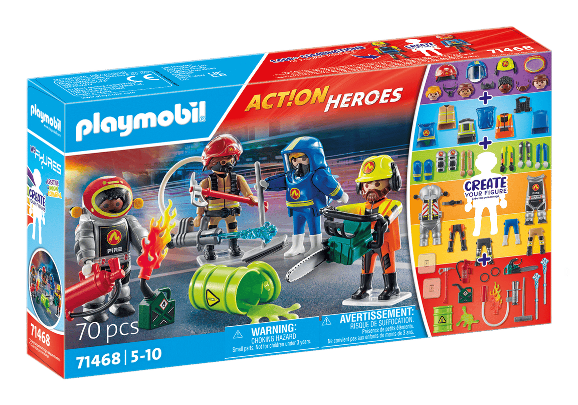 PLAYMOBIL ACTION HEROES figuurid tuletõrjepääste 71468