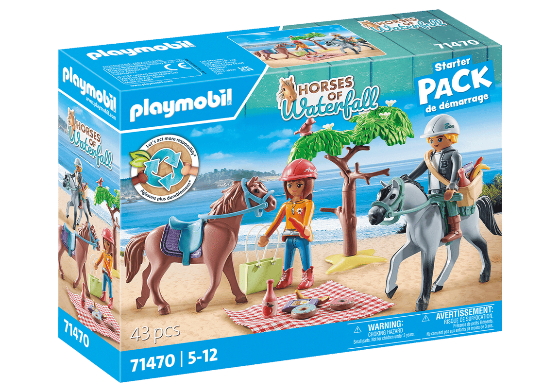 PLAYMOBIL HORSES OF WATEFALL Ratsamatk randa koos Amelia ja Beniga 71470