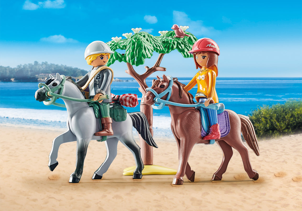 PLAYMOBIL HORSES OF WATEFALL Ratsamatk randa koos Amelia ja Beniga 71470