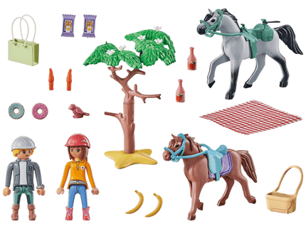 PLAYMOBIL HORSES OF WATERFALL Ratsamatk randa koos Amelia ja Beniga 71470