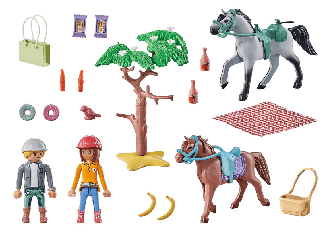 PLAYMOBIL HORSES OF WATEFALL Ratsamatk randa koos Amelia ja Beniga 71470