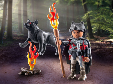 PLAYMOBIL SPECIAL PLUS Sõdalane hundiga 71482