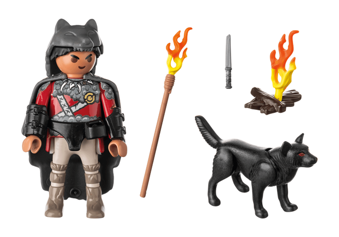 PLAYMOBIL SPECIAL PLUS Sõdalane hundiga 71482