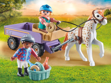 PLAYMOBIL HORSES OF WATERFALL Poni vankriga 71496