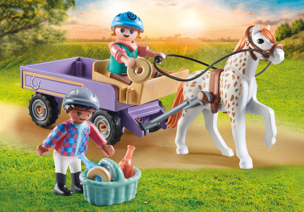 PLAYMOBIL JUKAHOBUSED Poni vankriga 71496