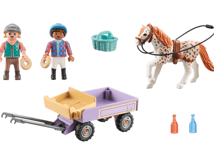 PLAYMOBIL HORSES OF WATERFALL Poni vankriga 71496