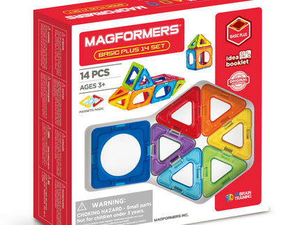 MAGFORMERS Magnetkonstruktori komplekt Basic Plus, 14 osa