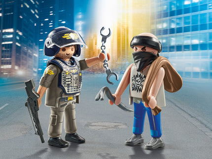 PLAYMOBIL DUOPACKS Politseinik ja varas 71505