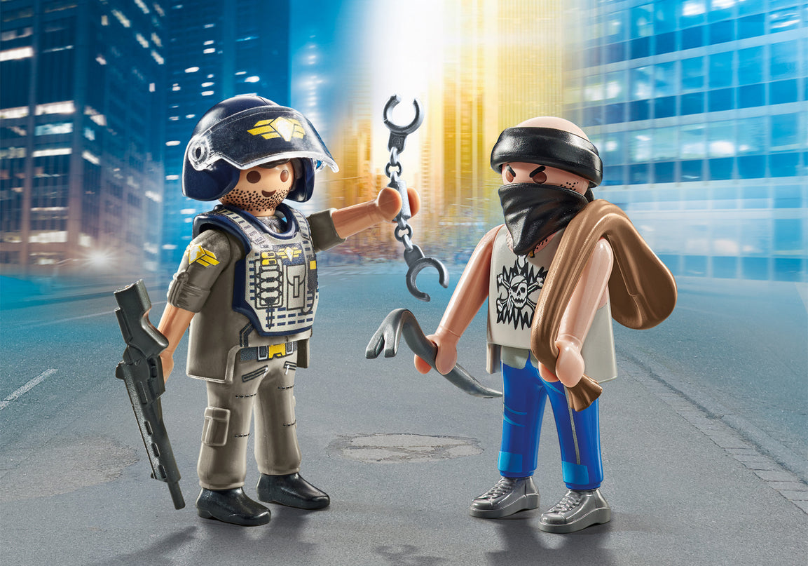 PLAYMOBIL DUOPACKS Politseinik ja varas 71505