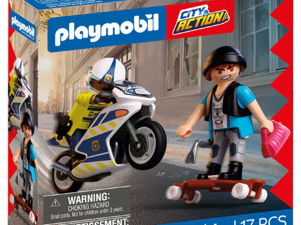 PLAYMOBIL Mootorratta tagaajamine 72079
