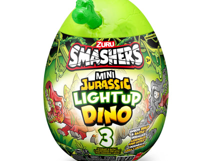 SMASHERS Interaktiivne üllatusmuna Jurassic Mini Light-Up Dino