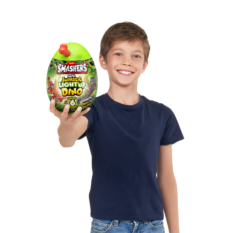 SMASHERS Interaktiivne üllatusmuna Jurassic Mini Light-Up Dino
