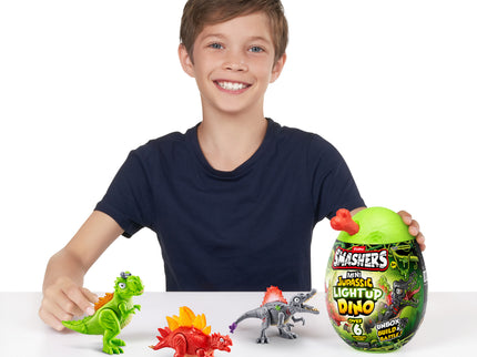 SMASHERS Interaktiivne üllatusmuna Jurassic Mini Light-Up Dino