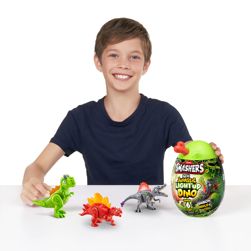 SMASHERS Interaktiivne üllatusmuna Jurassic Mini Light-Up Dino