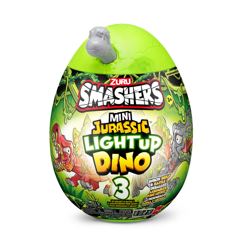SMASHERS Interaktiivne üllatusmuna Jurassic Mini Light-Up Dino