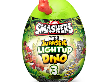 SMASHERS Interaktiivne üllatusmuna Jurassic Mini Light-Up Dino