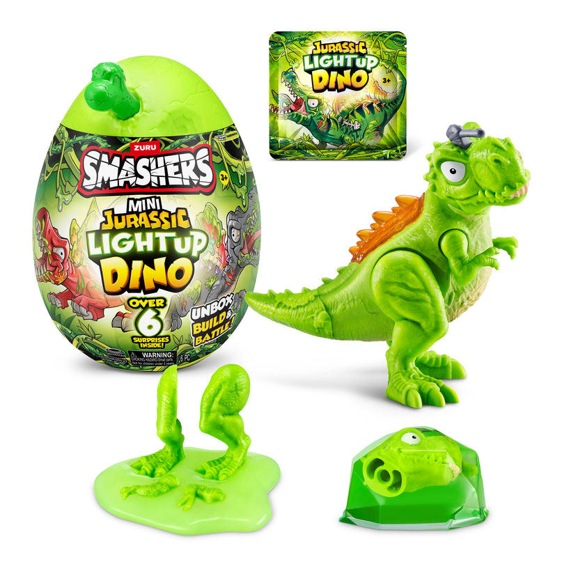 SMASHERS Interaktiivne üllatusmuna Jurassic Mini Light-Up Dino