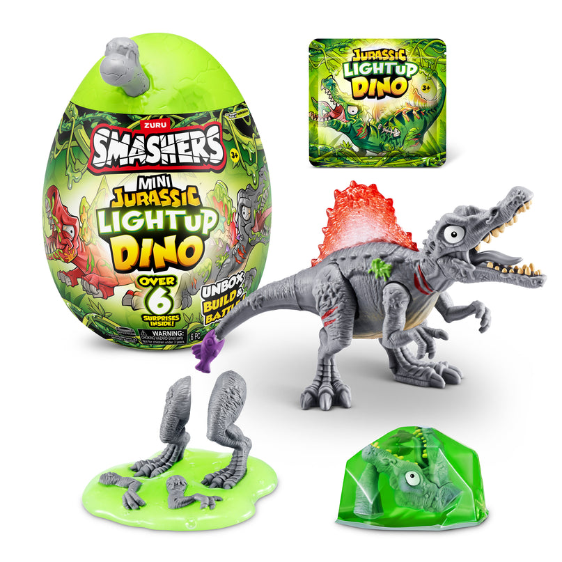 SMASHERS Interaktiivne üllatusmuna Jurassic Mini Light-Up Dino