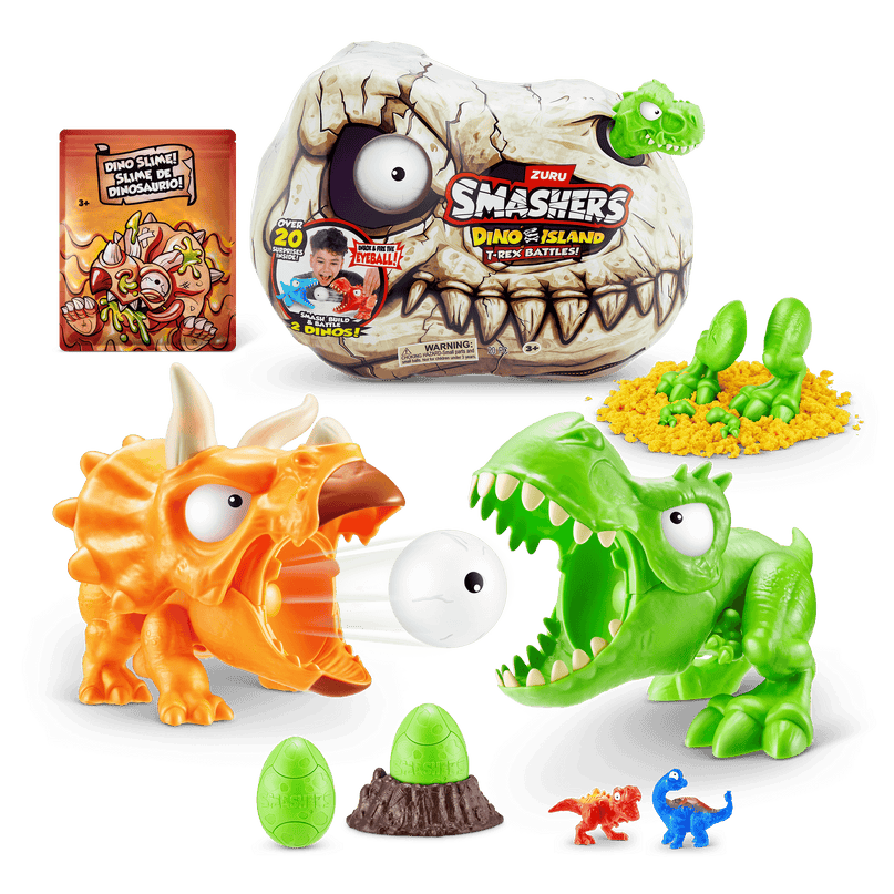 SMASHERS mängukomplekt Dino Island T-Rex Battle
