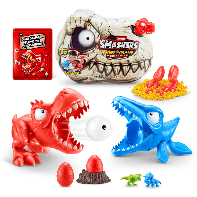 SMASHERS mängukomplekt Dino Island T-Rex Battle