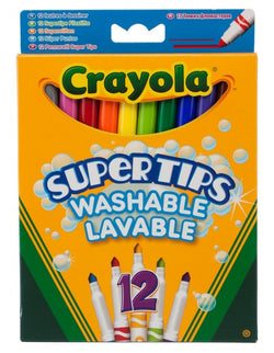 CRAYOLA 12 Supertips Pestavat Markerit