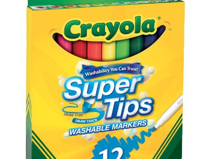 CRAYOLA 12 Supertips Pestavat Markerit