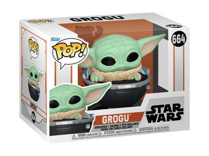 FUNKO POP! Vinyl figuur: The Mandalorian - Grogu in a pram