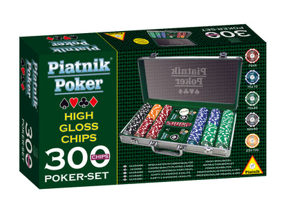 PIATNIK Pokkeri mängukomplekt, 300 žetooni