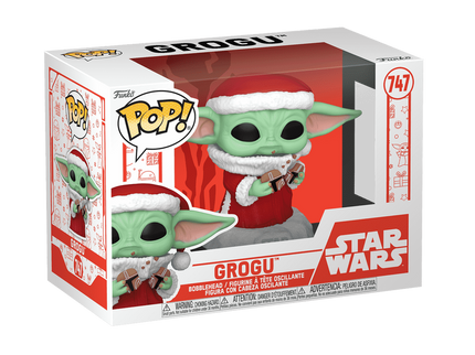 FUNKO POP! Vinyl figuur: Star Wars: The Mandalorian -  Holiday Grogu (The Child)