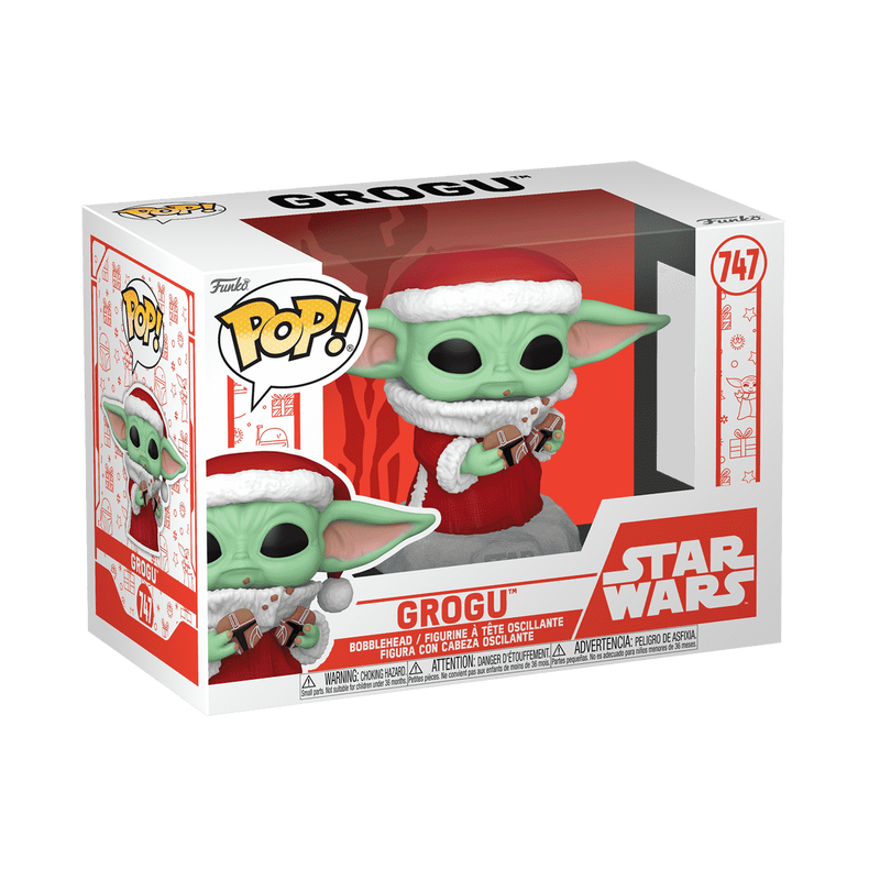 FUNKO POP! Vinyl figuur: Star Wars: The Mandalorian -  Holiday Grogu (The Child)
