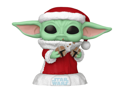FUNKO POP! Vinyl figuur: Star Wars: The Mandalorian -  Holiday Grogu (The Child)