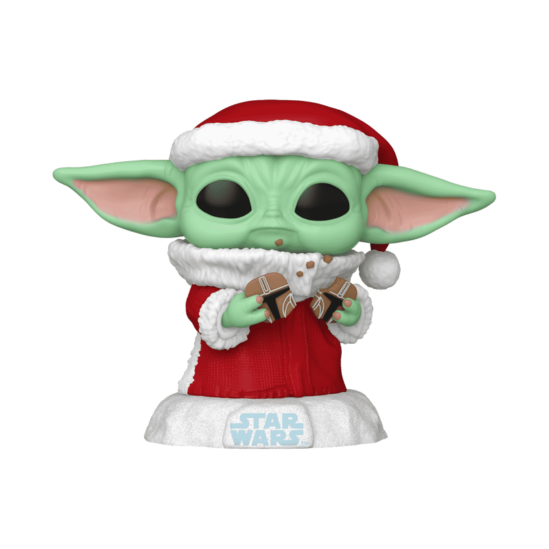 FUNKO POP! Vinyl figuur: Star Wars: The Mandalorian -  Holiday Grogu (The Child)