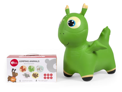 bo. Hüppeloom Roheline dinosaurus