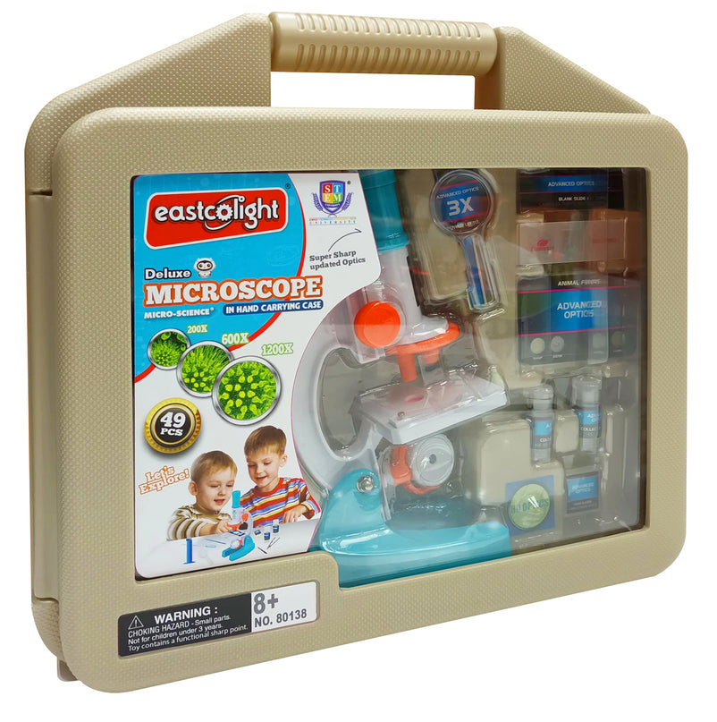 EASTCOLIGHT Mikroskoop Deluxe komplekt 200/600/1200