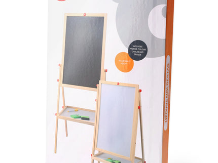 bo. Kahepoolne joonistustahvel, puidust molbert