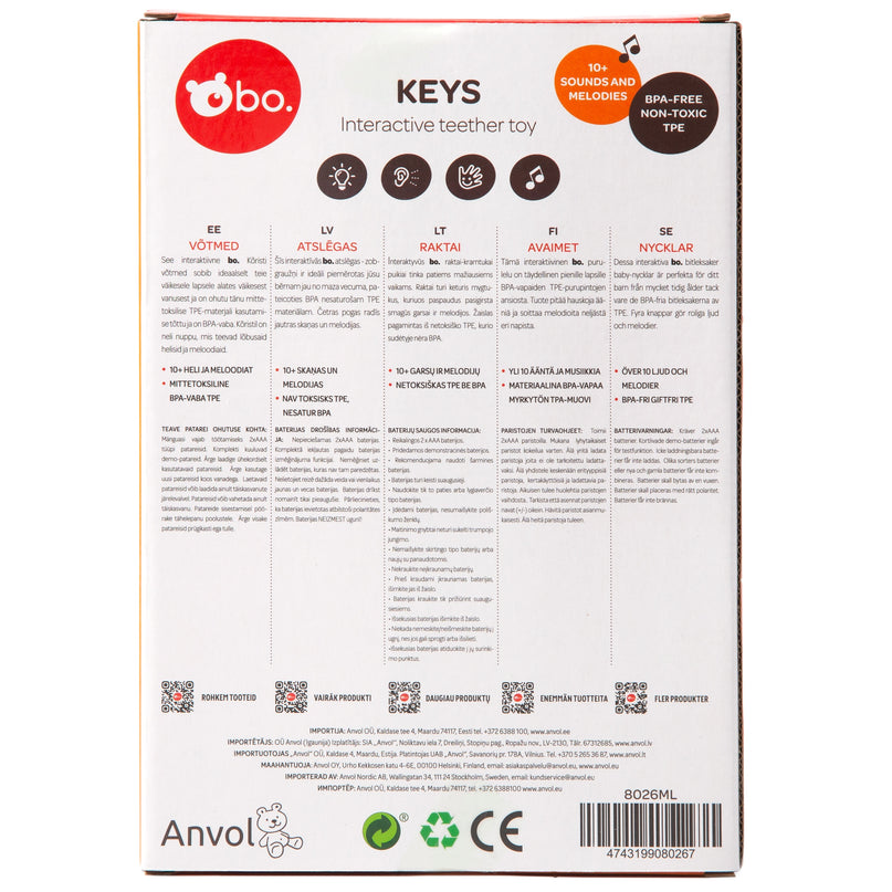 bo. Interaktiivne kõristi Võtmed
