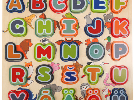 bo. arendav puidust pusle Tähestik ja loomad (eesti keeles)