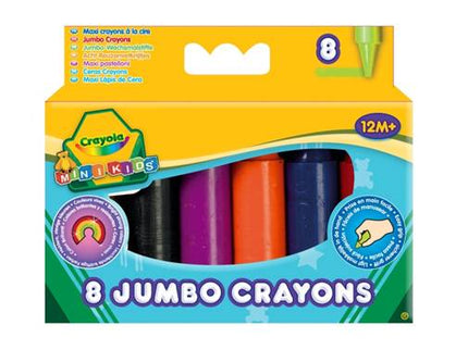 CRAYOLA MINIKIDS Suured rasvakriidid, 8 tk