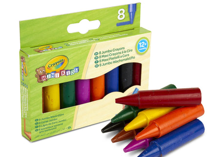 CRAYOLA MINIKIDS Suured rasvakriidid, 8 tk