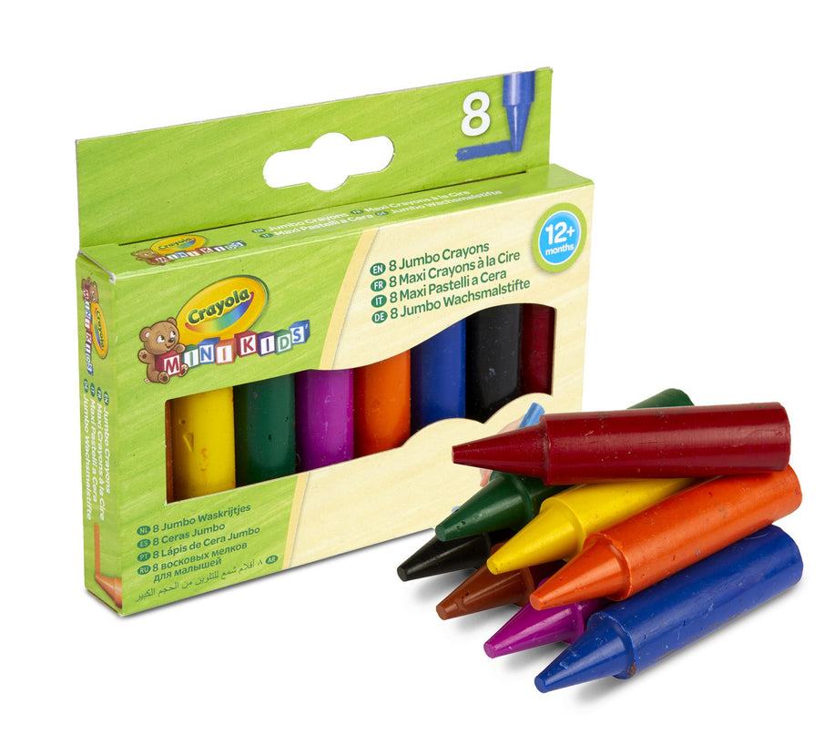 CRAYOLA MINIKIDS Suured rasvakriidid, 8 tk