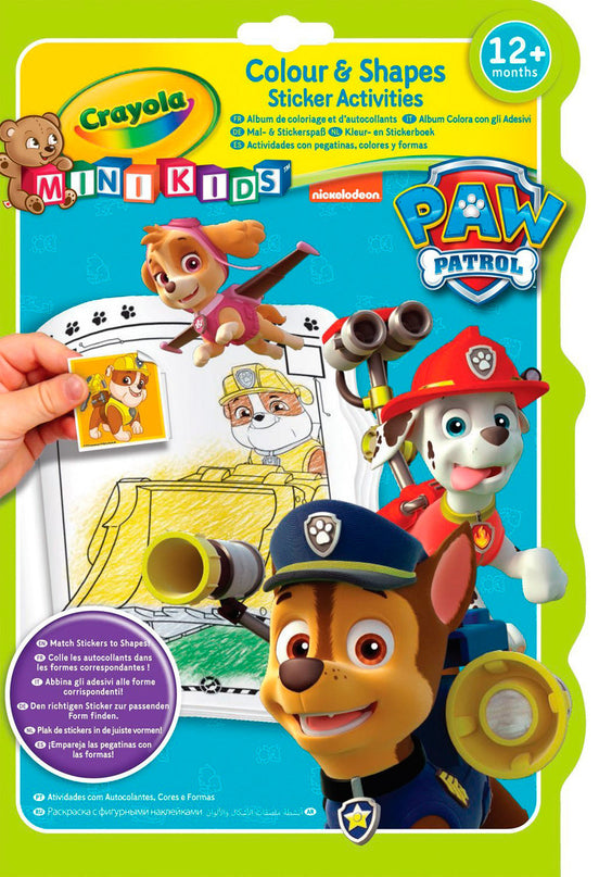 CRAYOLA PAW PATROL Värvimisraamat kleepsudega