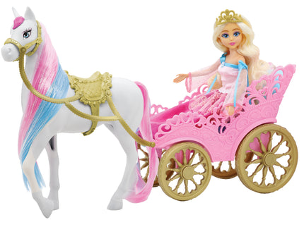 DREAMEEZ mängukomplekt Printsess Hobuse ja tõllaga