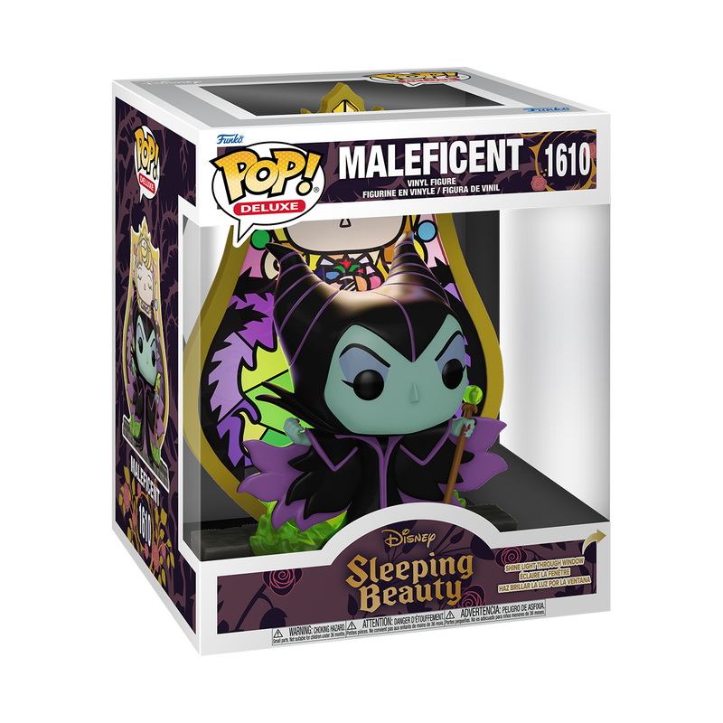 FUNKO POP! Deluxe Vinyl Figuur: Disney: Sleeping Beauty - Maleficent (Princess Aurora Stained Glass)