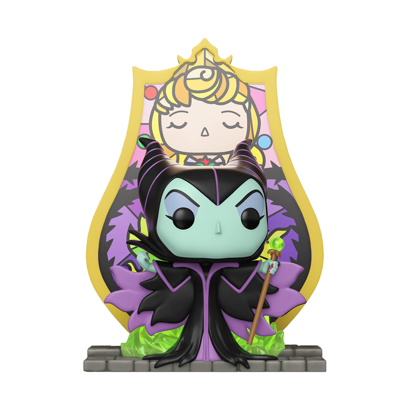 FUNKO POP! Deluxe Vinyl Figuur: Disney: Sleeping Beauty - Maleficent (Princess Aurora Stained Glass)