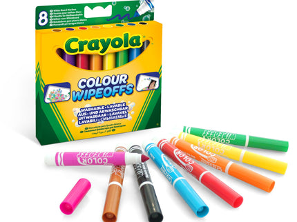 CRAYOLA Markerid valgele tahvlile, 8 tk